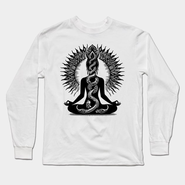 Kundalini design Long Sleeve T-Shirt by lkn